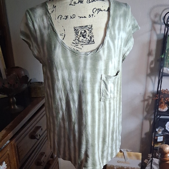 Sanctuary Green Tie-Dye Women's Top Size M - Picture 1 of 8